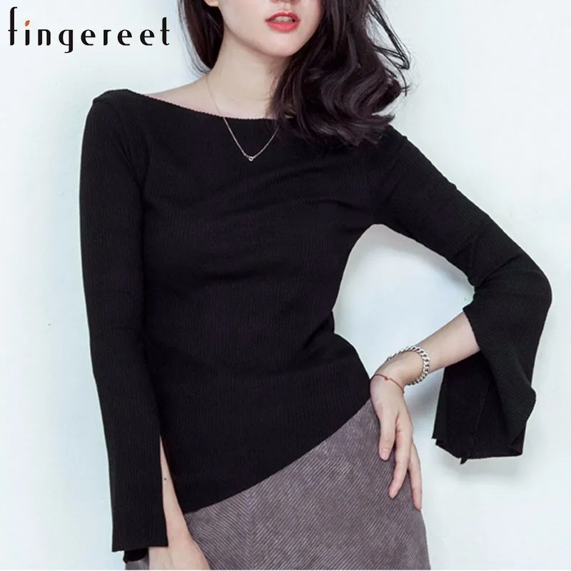 2019 New Pattern Long Self-cultivation Sweater long-sleeved pullovers Horn Sleeve Rendering Unlined Upper Garment Woman knitting
2019 New Pattern Long Self-cultivation Sweater long-sleeved pullovers Horn Sleeve Rendering Unlined Upper Garment Woman knitting