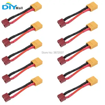 10pcs/lot DIYmall XT60 Male Connector To T-Plug Female Connector Adapter With Cable Wire 14AWG
10pcs/lot DIYmall XT60 Male Connector To T-Plug Female Connector Adapter With Cable Wire 14AWG
