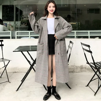 Fashion commuter striped windbreaker casual simple long section waist slim Straight lacing loose long sleeve Retro coat female
Fashion commuter striped windbreaker casual simple long section waist slim Straight lacing loose long sleeve Retro coat female