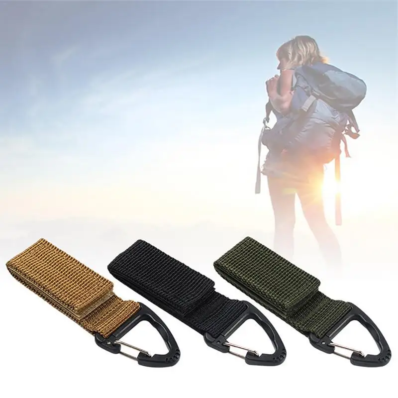 

Outdoor Tactical Nylon Webbing Backpack Single Side Triangle Quickdraw Multifunctional Quickdraw Hanging Buckle Key Chain