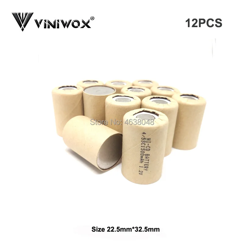 1.2V 1500mAh 4/5SC Rechargeable Ni-CD Batteries for Electric Flashlight Power Bank Power Tool Battery Cell Subc NICD Accumulator
1.2V 1500mAh 4/5SC Rechargeable Ni-CD Batteries for Electric Flashlight Power Bank Power Tool Battery Cell Subc NICD Accumulator