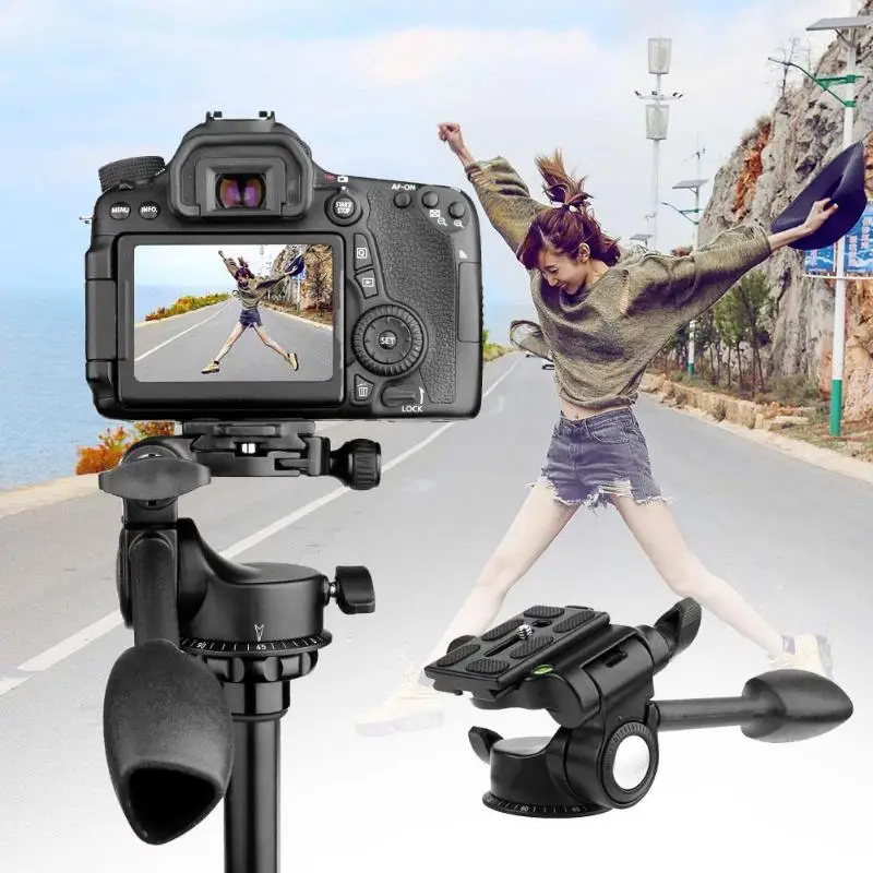 Single Handle Aluminum 3-Way Fluid Rocker Arm Video Hydraulic Damping Tripod Ball Head Quick Release Plate For DSLR Camera
Single Handle Aluminum 3-Way Fluid Rocker Arm Video Hydraulic Damping Tripod Ball Head Quick Release Plate For DSLR Camera