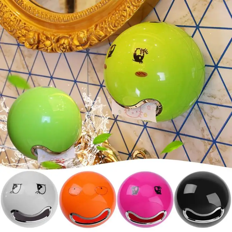 1pc Cute Emoji Ball Shaped Tissue Paper Holder Creative Toilet Roll Paper Holder for Bathroom Wall Kitchen Storage Organizer
1pc Cute Emoji Ball Shaped Tissue Paper Holder Creative Toilet Roll Paper Holder for Bathroom Wall Kitchen Storage Organizer