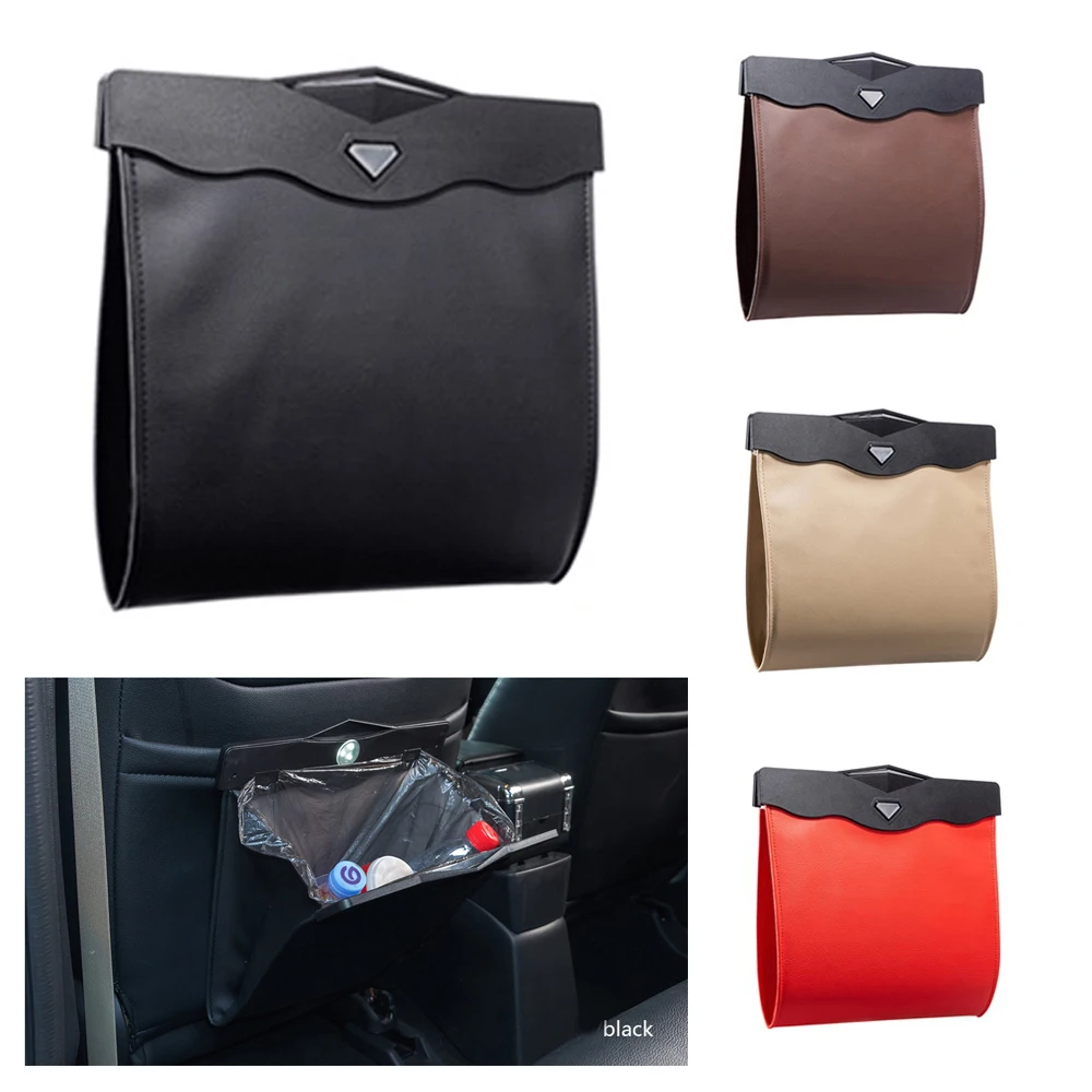 Car Seat Back Storage Bag Car Garbage Bag Hanging Folding Trash Can Leather Magnetic Garbage Bag Hanging Collapsible Trash Can
Car Seat Back Storage Bag Car Garbage Bag Hanging Folding Trash Can Leather Magnetic Garbage Bag Hanging Collapsible Trash Can