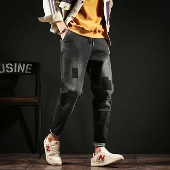#2016 Joggers Jeans Pants Black Denim Jeans Plus Size Streetwear Stretch Denim Biker Jeans High Quality Fashion Full Length
#2016 Joggers Jeans Pants Black Denim Jeans Plus Size Streetwear Stretch Denim Biker Jeans High Quality Fashion Full Length