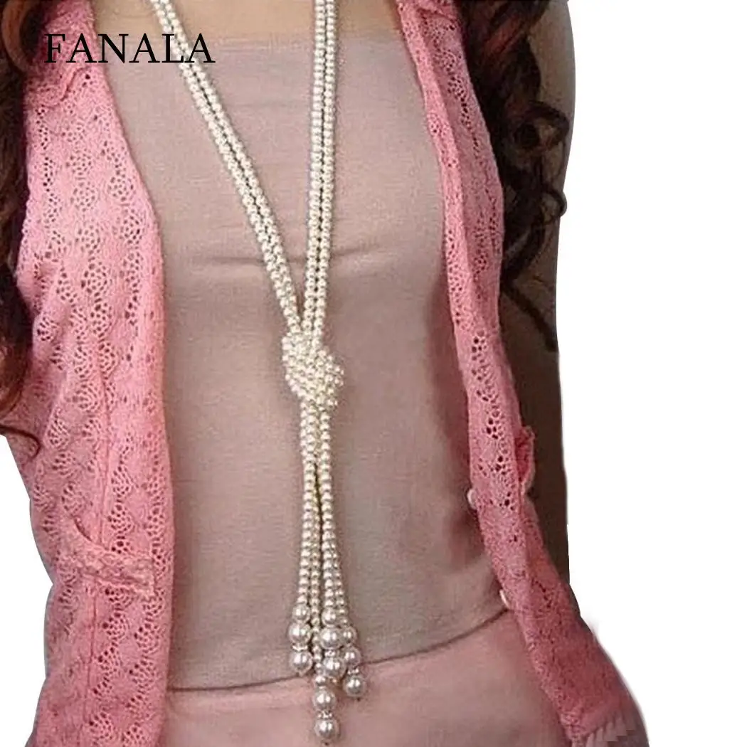 Women Faux Pearl Pendant Long Chain Jewelry Multi-Layer Sweater Necklace Link Chain Pendant Necklace Women Necklace Jewelrys
Women Faux Pearl Pendant Long Chain Jewelry Multi-Layer Sweater Necklace Link Chain Pendant Necklace Women Necklace Jewelrys