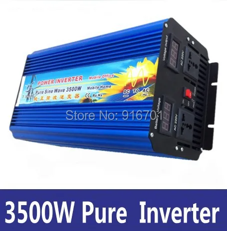 3500W 48V DC to 110V/120V/220V/230V AC Peak Power 7000W Pure Sine Wave Solar Inverter
3500W 48V DC to 110V/120V/220V/230V AC Peak Power 7000W Pure Sine Wave Solar Inverter
