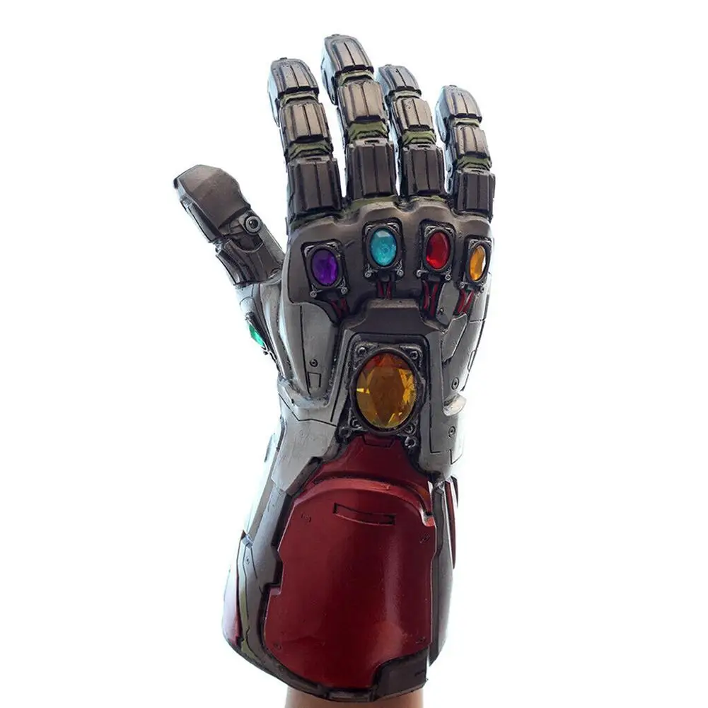 2019 Final Avengers Superhero Iron Man Tony Stark Thanos Infinite Stone Light LED Cosplay Gloves Hand Held PVC Glove
2019 Final Avengers Superhero Iron Man Tony Stark Thanos Infinite Stone Light LED Cosplay Gloves Hand Held PVC Glove