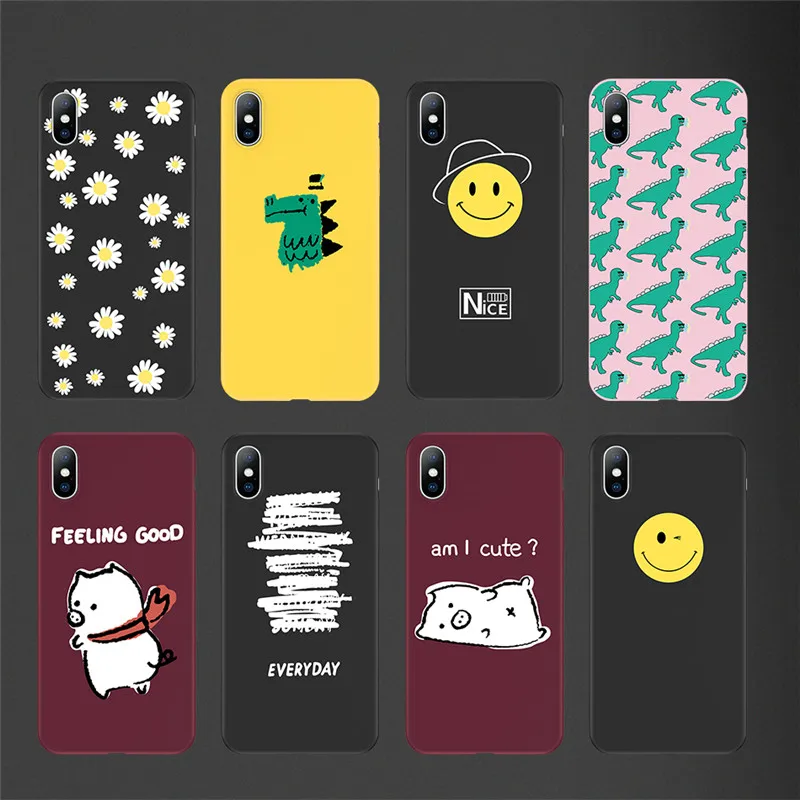 Ottwn Cartoon Dinosaur Pig Phone Case For iPhone 6 6s 7 8 Plus Smile Face Soft TPU Case Cover For iPhone X XS XR XS MAX 5 5s SE
Ottwn Cartoon Dinosaur Pig Phone Case For iPhone 6 6s 7 8 Plus Smile Face Soft TPU Case Cover For iPhone X XS XR XS MAX 5 5s SE