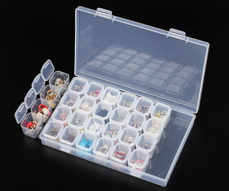 8/28 Compartment Transparent Plastic Storage Box Jewelry Earring Case small objects Caja de almacenaje diy Container Organizer
8/28 Compartment Transparent Plastic Storage Box Jewelry Earring Case small objects Caja de almacenaje diy Container Organizer