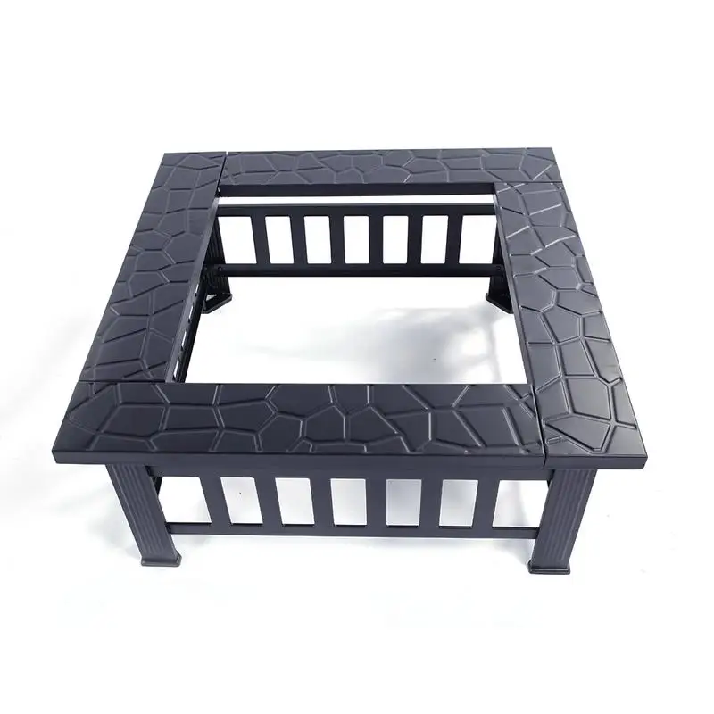 Portable Courtyard Metal Fire Bowl With Accessories Black Outdoor Fireplace Fire Pit
Portable Courtyard Metal Fire Bowl With Accessories Black Outdoor Fireplace Fire Pit
