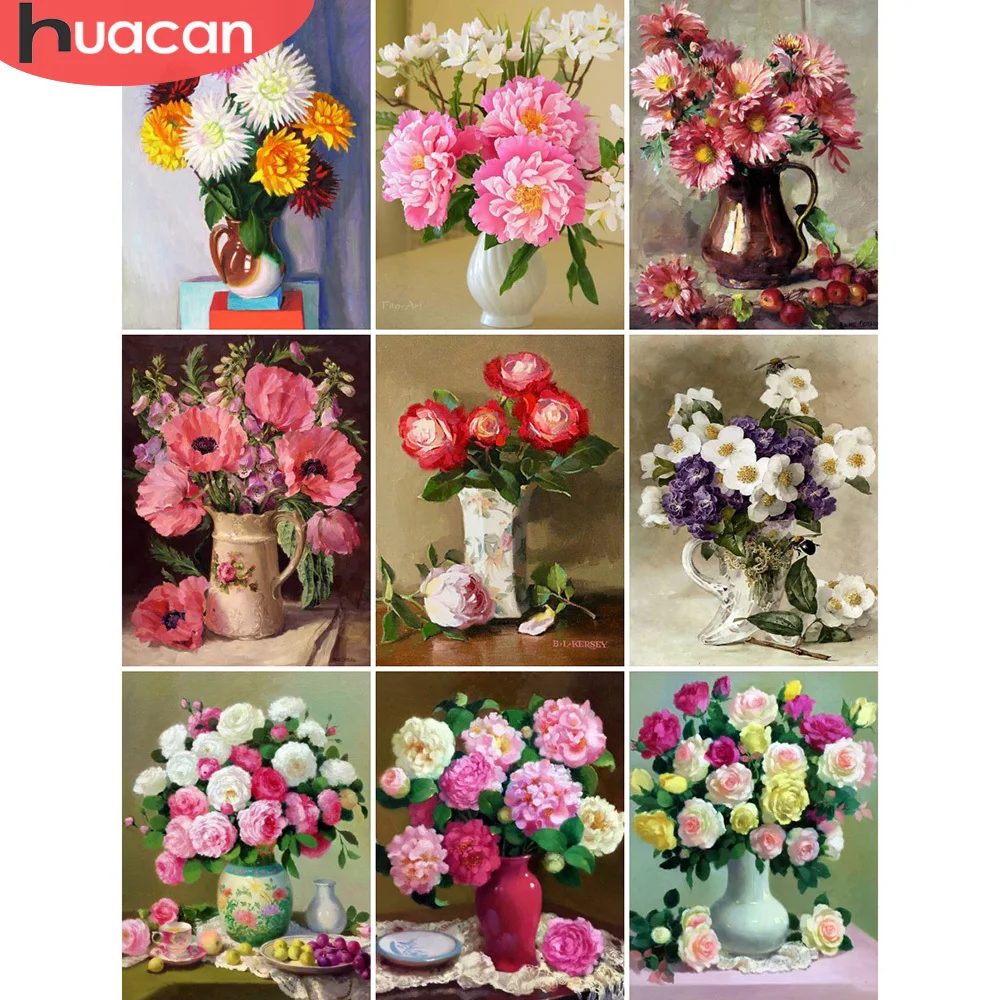 HAUCAN Diamond Painting Full Square Drill Flowers Diamond Embroidery Flower Vase Rhinestones Diamond Mosaic Cross Stitch Art
HAUCAN Diamond Painting Full Square Drill Flowers Diamond Embroidery Flower Vase Rhinestones Diamond Mosaic Cross Stitch Art
