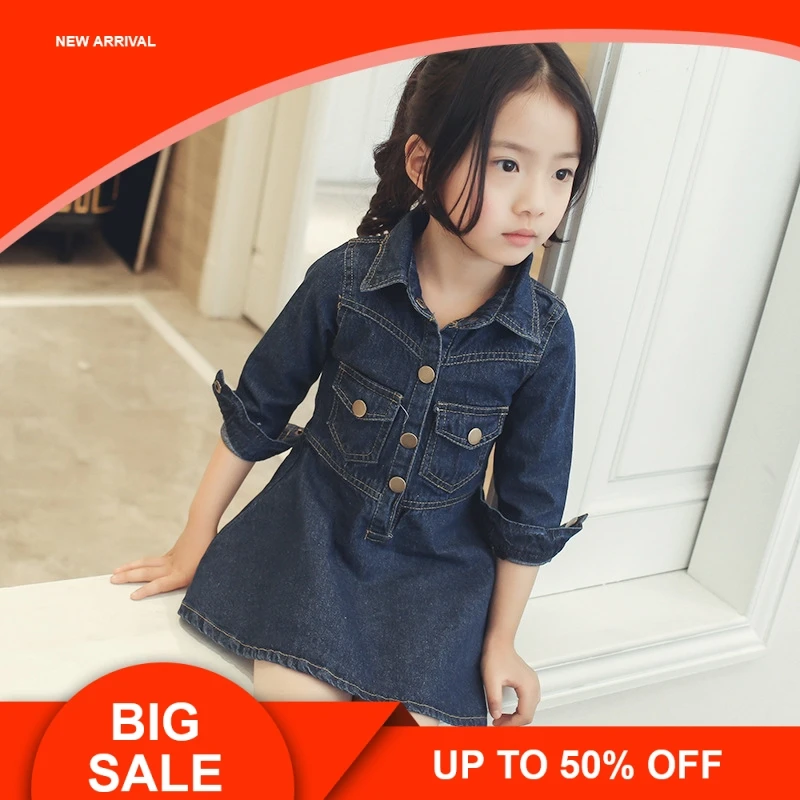 Autumn dresses for School Girls Brand Europe Princess denim Dress Costumes for Kids clothes children Toddler jean coat dress
Autumn dresses for School Girls Brand Europe Princess denim Dress Costumes for Kids clothes children Toddler jean coat dress