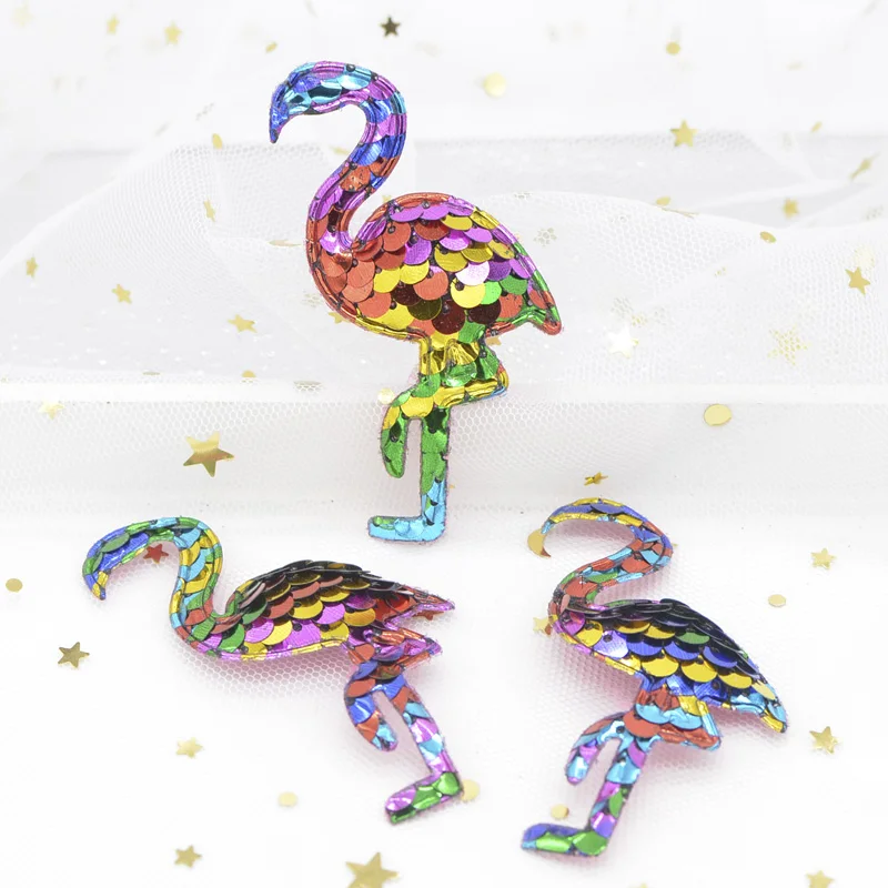 16Pcs 72mm Glitter Rainbow Flamingo Appliques with Sequins Embroider Patches for Clothes Hat Sewing Supplies Hair Clip Decor G54
16Pcs 72mm Glitter Rainbow Flamingo Appliques with Sequins Embroider Patches for Clothes Hat Sewing Supplies Hair Clip Decor G54
