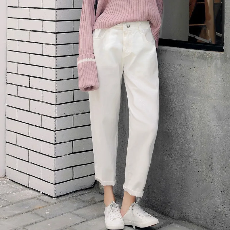 Vintage Ladies Boyfriend Jeans For Women High Waisted Jeans White Black Casual Straight Trousers Korean Streetwear Denim Pants
Vintage Ladies Boyfriend Jeans For Women High Waisted Jeans White Black Casual Straight Trousers Korean Streetwear Denim Pants