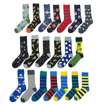Men Socks Fashion Happy Funny Skate Cartoon Animals Food Geometry Stripe Harajuku Hip Hop Street Style Male Dress Autumn Winter
Men Socks Fashion Happy Funny Skate Cartoon Animals Food Geometry Stripe Harajuku Hip Hop Street Style Male Dress Autumn Winter