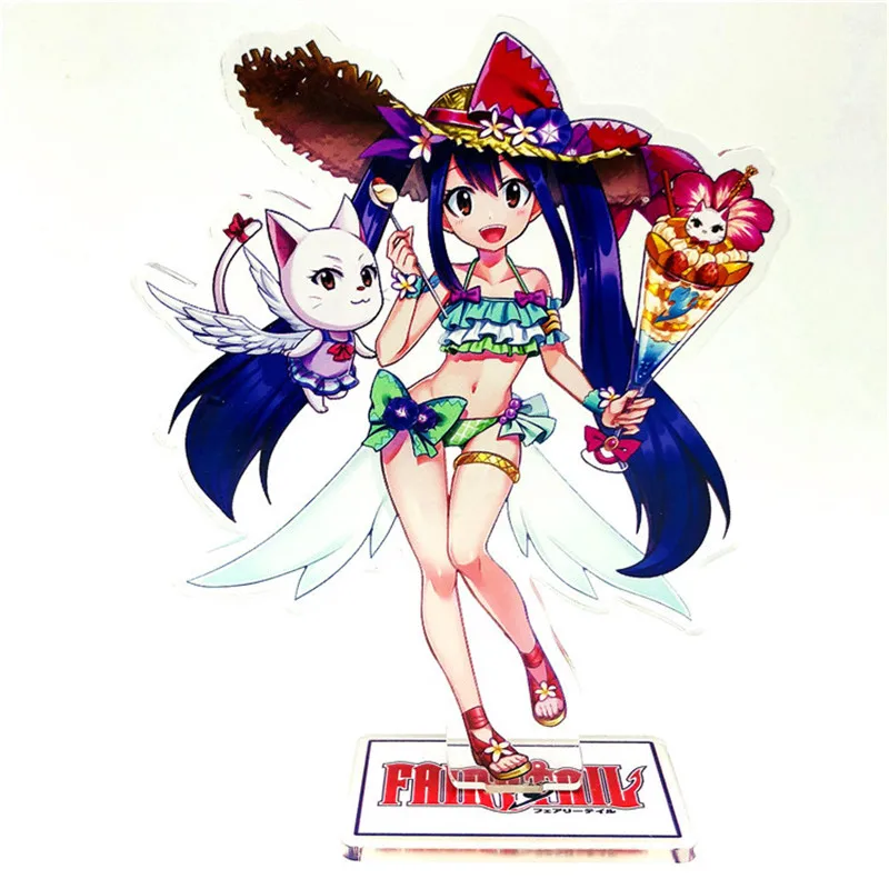 5 шт./компл. фигурки героев аниме Fairy Tail акриловые игрушки Natsu серая люси
