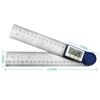 2 In 1 Stainless Steel Ruler Electronic Protractor Digital Goniometer Angle Finder Meter Gauge Ruler With Large LCD Screen 
2 In 1 Stainless Steel Ruler Electronic Protractor Digital Goniometer Angle Finder Meter Gauge Ruler With Large LCD Screen