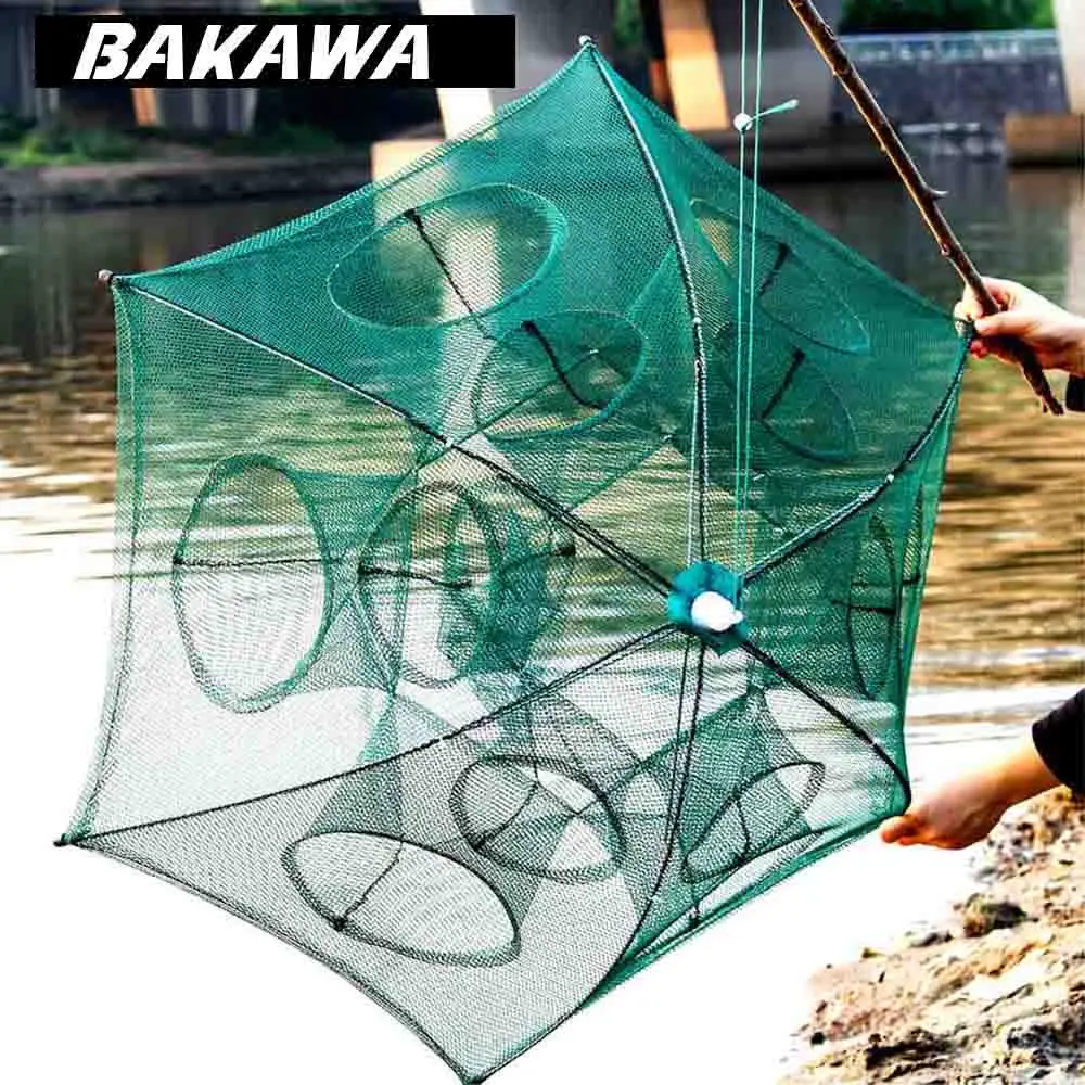 cast net shrimp cage automatic folding fishing net lobster cage fishing trap mesh cage 4~20 Holes fishing network fishing gear 
cast net shrimp cage automatic folding fishing net lobster cage fishing trap mesh cage 4~20 Holes fishing network fishing gear