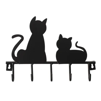 SHGO HOT-Fashion Black cat design Metal Iron Wall Door Mounted Rustic Clothes Coat hat key hanging Decorative Wall Hooks Robe
SHGO HOT-Fashion Black cat design Metal Iron Wall Door Mounted Rustic Clothes Coat hat key hanging Decorative Wall Hooks Robe