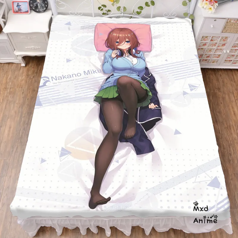 Японское аниме Quintessential Quintuplets Nakano Miku постельное белье с рисунком милые летнее