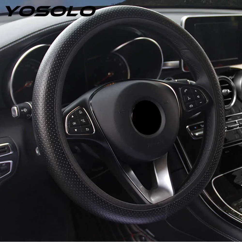 Car Steering Wheel Cover Car-styling Soft Faux Leather DIY Car Steering-wheel Cover for Ford Focus 2 Universal Car Accessories
Car Steering Wheel Cover Car-styling Soft Faux Leather DIY Car Steering-wheel Cover for Ford Focus 2 Universal Car Accessories