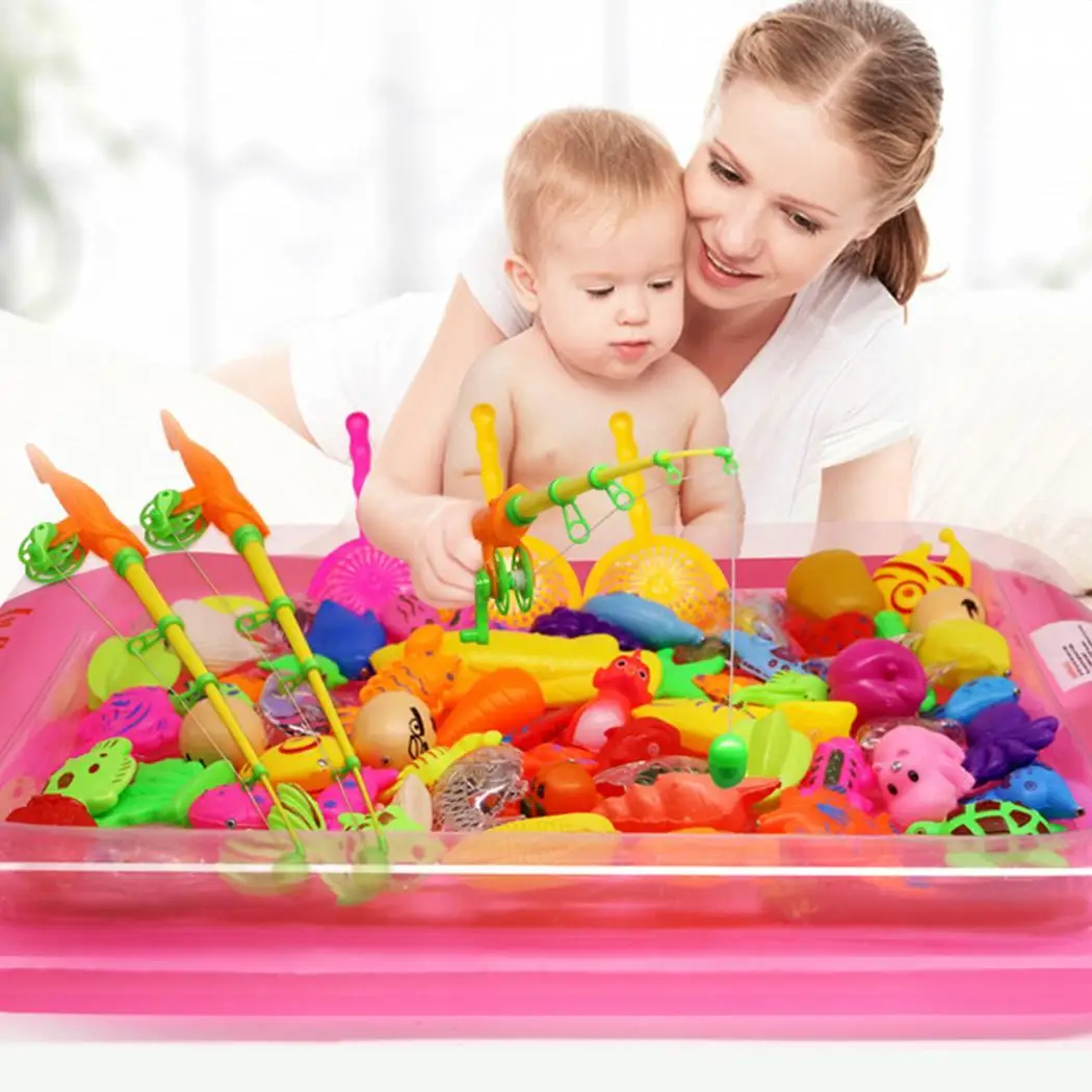 Creative Baby Bathing Toy 22-piece Magnetic Home, Bathroom Multicolor Fishing Toy Set
Creative Baby Bathing Toy 22-piece Magnetic Home, Bathroom Multicolor Fishing Toy Set