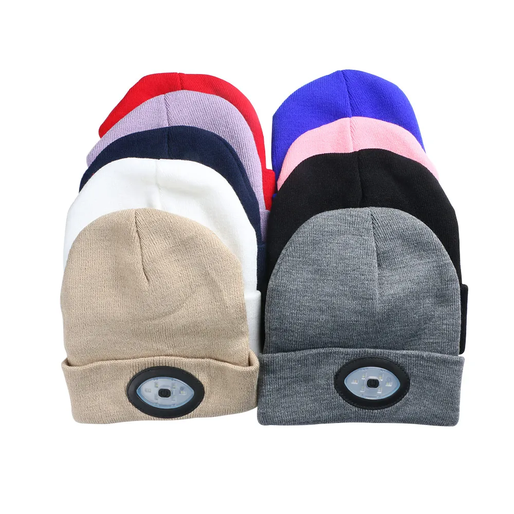 LED Knit Hat USB Rechargeable 6 Color Light Hat Keep warm Hands Free Flashlight Portable Head Lamp Cap for Windproof Equipment
LED Knit Hat USB Rechargeable 6 Color Light Hat Keep warm Hands Free Flashlight Portable Head Lamp Cap for Windproof Equipment