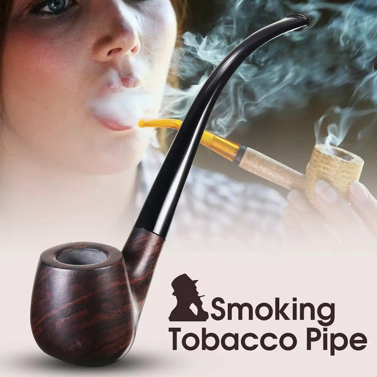 Long Handle Wooden Smoking Pipe Tobacco Cigarettes Cigar Pipes Smoke Accessories for Boyfriend Father's Day Gift
Long Handle Wooden Smoking Pipe Tobacco Cigarettes Cigar Pipes Smoke Accessories for Boyfriend Father's Day Gift