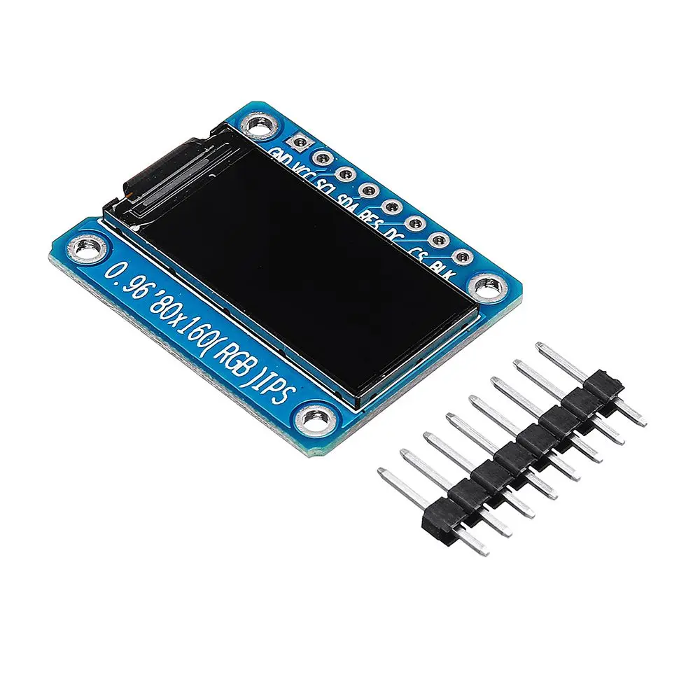 NEW 0.96 Inch 7Pin HD Color IPS Screen TFT LCD Display Module SPI ST7735 Module For Arduino
NEW 0.96 Inch 7Pin HD Color IPS Screen TFT LCD Display Module SPI ST7735 Module For Arduino