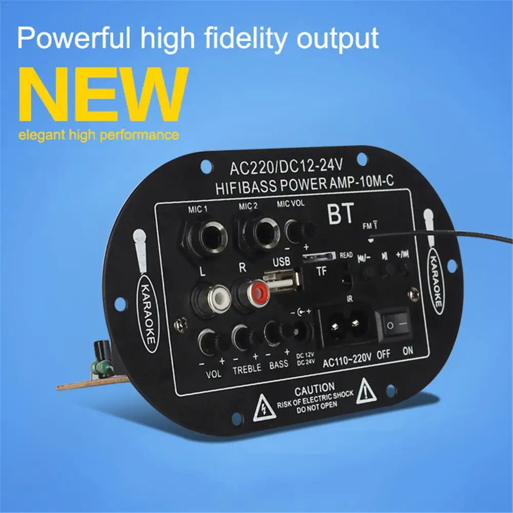 Car Power Amplifier Board Support TF card Radio FM MP3 Three-use 2 Mic Car Digital Amplifier Monophone Bluetooth Amplifier Board
Car Power Amplifier Board Support TF card Radio FM MP3 Three-use 2 Mic Car Digital Amplifier Monophone Bluetooth Amplifier Board