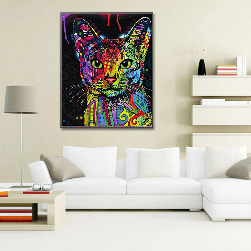 DIY Diamond Painting Cross Stitch Painted Cat Head Full Round Diamond Embroidery Rhinestone Home Decor Handwork Gift Canvas
DIY Diamond Painting Cross Stitch Painted Cat Head Full Round Diamond Embroidery Rhinestone Home Decor Handwork Gift Canvas