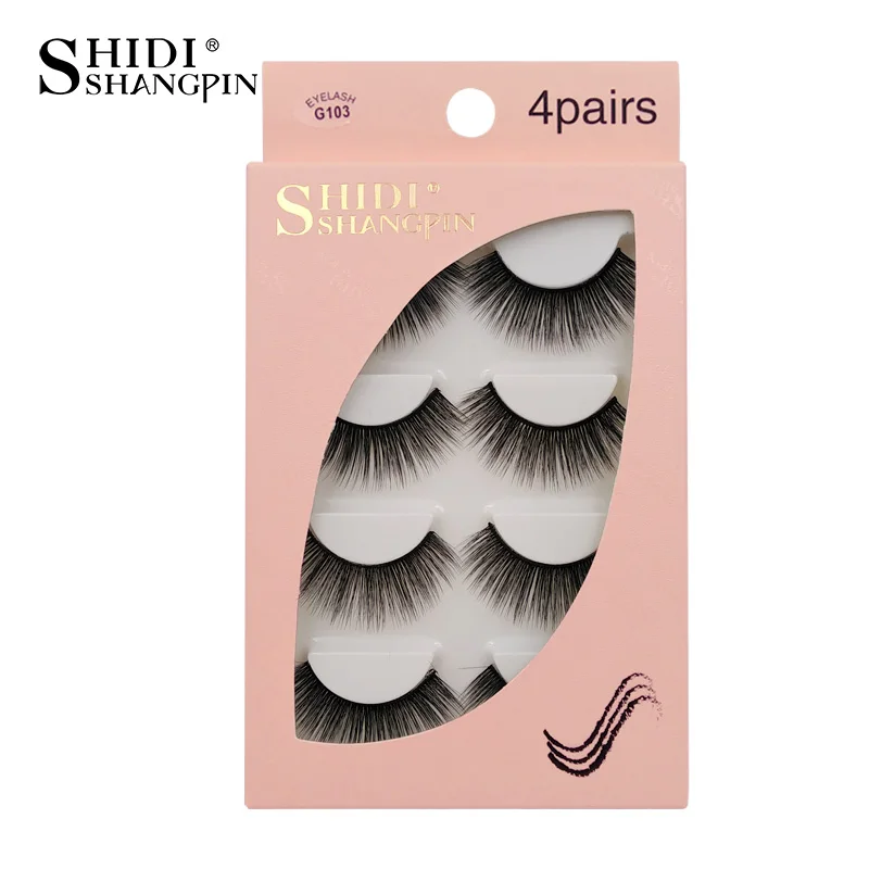 SDSP 3D Mink Eyelashes 4 Pairs MakeupThick Fake Eyelash NaturalFake Eyelashes Hand Made 1 Box Eyelash Extension
SDSP 3D Mink Eyelashes 4 Pairs MakeupThick Fake Eyelash NaturalFake Eyelashes Hand Made 1 Box Eyelash Extension