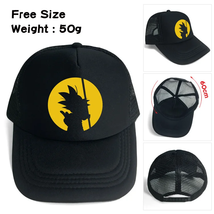 Anime DragonBall Z 4 Star Black Baseball Hat Snapback Adjusted Mesh Cap Son Goku Printing Sunhat Hip Hop Hat For Men Women
Anime DragonBall Z 4 Star Black Baseball Hat Snapback Adjusted Mesh Cap Son Goku Printing Sunhat Hip Hop Hat For Men Women