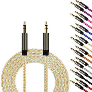 100PCS 3.5MM Aux Aluminum Alloy Audio Cable Male To Male Adapter Wire for Car TV DVD MP3 Cellphone 1M
100PCS 3.5MM Aux Aluminum Alloy Audio Cable Male To Male Adapter Wire for Car TV DVD MP3 Cellphone 1M