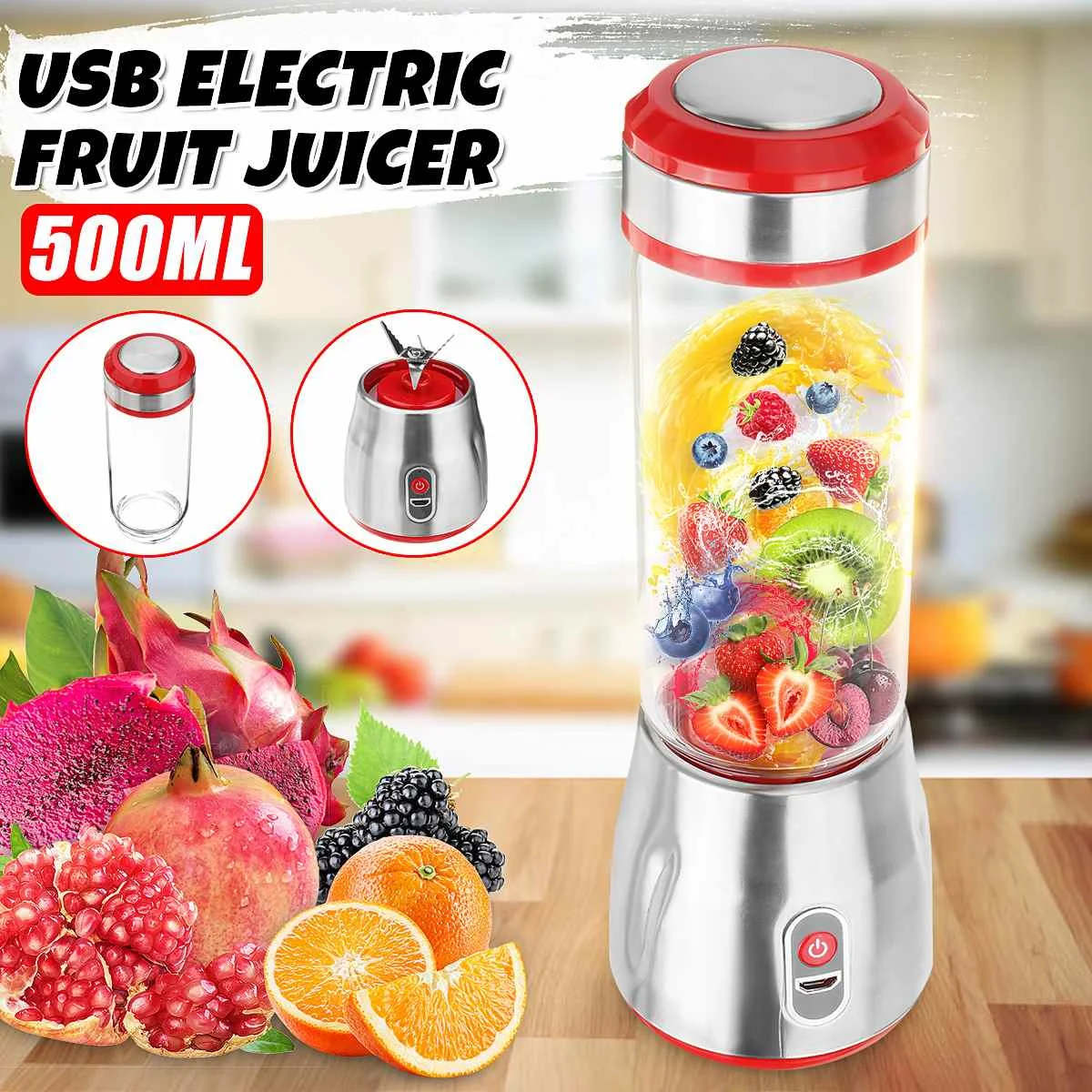 400ml Portable USB Electric Fruit Juicer Cup Machine Milkshake Smoothie Blenders Maker Juice Shaker Extractor Mixer Squeezer
400ml Portable USB Electric Fruit Juicer Cup Machine Milkshake Smoothie Blenders Maker Juice Shaker Extractor Mixer Squeezer