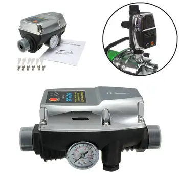 220-240V Automatic Water Pump Pressure Controller Electronic Switch With Pressure Gauge
220-240V Automatic Water Pump Pressure Controller Electronic Switch With Pressure Gauge