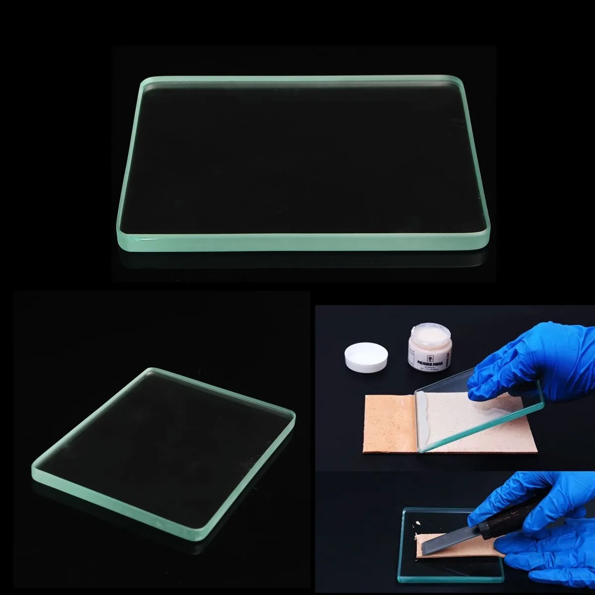 Leather Craft tool Tempered Glass Scraping plate Smoothing Slicker Creaser Mat for Burnishing Leather backing board Leathercraft
Leather Craft tool Tempered Glass Scraping plate Smoothing Slicker Creaser Mat for Burnishing Leather backing board Leathercraft