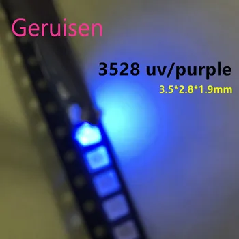2000pcs Diodes 2835 3528 SMD UV LED Purple Lamp Bead 395- 410nm Ultraviolet Light-emitting Diodes Ultra Violet SMT LED Bead Lamp
2000pcs Diodes 2835 3528 SMD UV LED Purple Lamp Bead 395- 410nm Ultraviolet Light-emitting Diodes Ultra Violet SMT LED Bead Lamp
