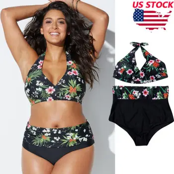 Sexy Womens Plus Size Two Piece Floral Swimsuit Push Up Padded Bikini Swimwear XL 2XL 3XL
Sexy Womens Plus Size Two Piece Floral Swimsuit Push Up Padded Bikini Swimwear XL 2XL 3XL