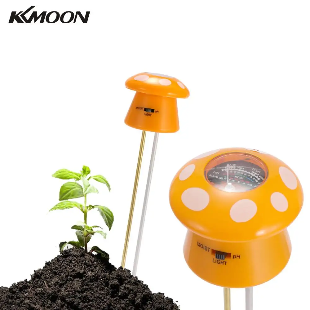 3 in 1 Mushroom Model Double Probe Soil Moisture PH Environment Sunlight Intensity Meter Plants Survey Instrument Test Tool
3 in 1 Mushroom Model Double Probe Soil Moisture PH Environment Sunlight Intensity Meter Plants Survey Instrument Test Tool