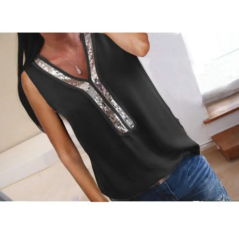 2019 T-Shirt Women New V-Neck Sleeveless Blusas Loose T Shirt Casual Hot Selling Tshirt Womens 5XL Tops SJ2314X
2019 T-Shirt Women New V-Neck Sleeveless Blusas Loose T Shirt Casual Hot Selling Tshirt Womens 5XL Tops SJ2314X