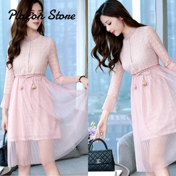 Pink Lace Mesh Dress Sweet Elegant Empire Petal Sleeve Party Womens Dresses New Arrival 2018 Party Dress 2018 Pink Dress
Pink Lace Mesh Dress Sweet Elegant Empire Petal Sleeve Party Womens Dresses New Arrival 2018 Party Dress 2018 Pink Dress
