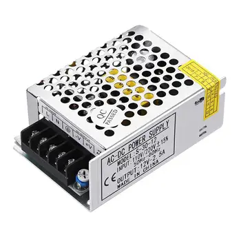 CLATE AC110V/220V To DC 12V 2.5A 30W Power Supply Lighting Transformer Driver Adapter for LED Strip Light
CLATE AC110V/220V To DC 12V 2.5A 30W Power Supply Lighting Transformer Driver Adapter for LED Strip Light