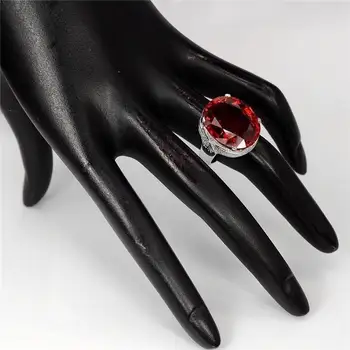 S925 Silver Color Egg-shaped Gemstone Ring Men and Women Engaged Jewelry Red Ruby Color Diamond Bizuteria Diamante Anillos Ring
S925 Silver Color Egg-shaped Gemstone Ring Men and Women Engaged Jewelry Red Ruby Color Diamond Bizuteria Diamante Anillos Ring