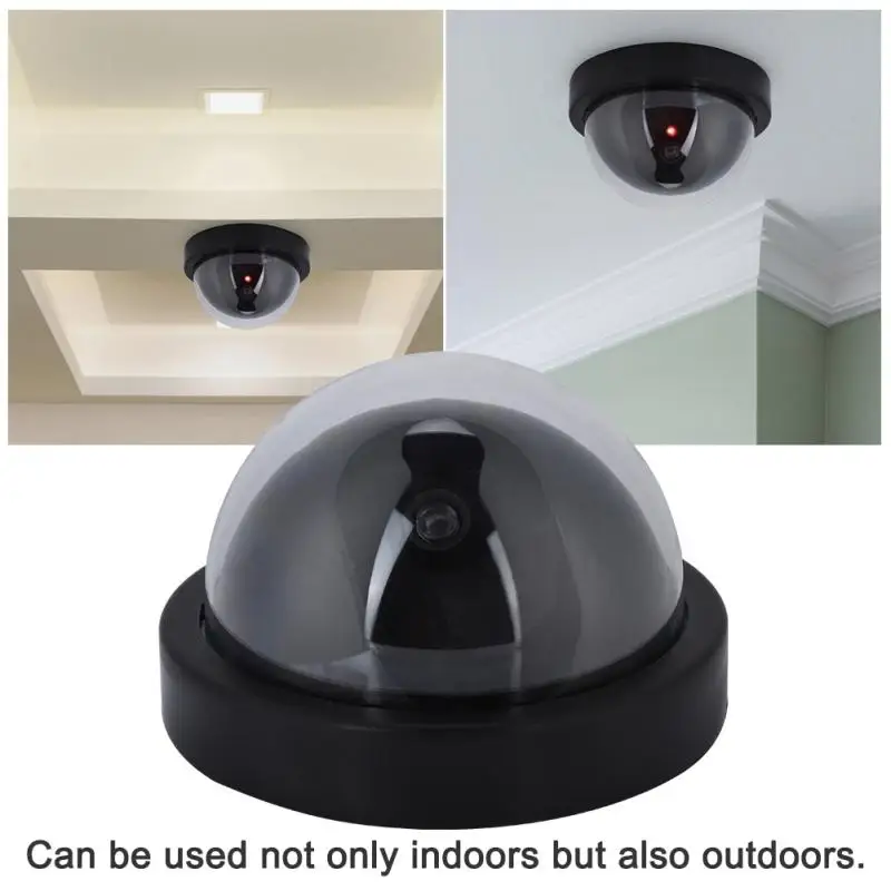 MR-02Y Dummy Fake Dome Surveillance Security Camera Simulated Decoy Camera with 1pc LED Light Black
MR-02Y Dummy Fake Dome Surveillance Security Camera Simulated Decoy Camera with 1pc LED Light Black