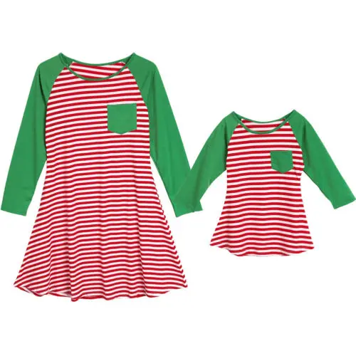 Family Matching Dresses Cotton Clothes Mother Daughter Kids Girls Xmas Dress Long Sleeve Stripe Sundress Loose
Family Matching Dresses Cotton Clothes Mother Daughter Kids Girls Xmas Dress Long Sleeve Stripe Sundress Loose