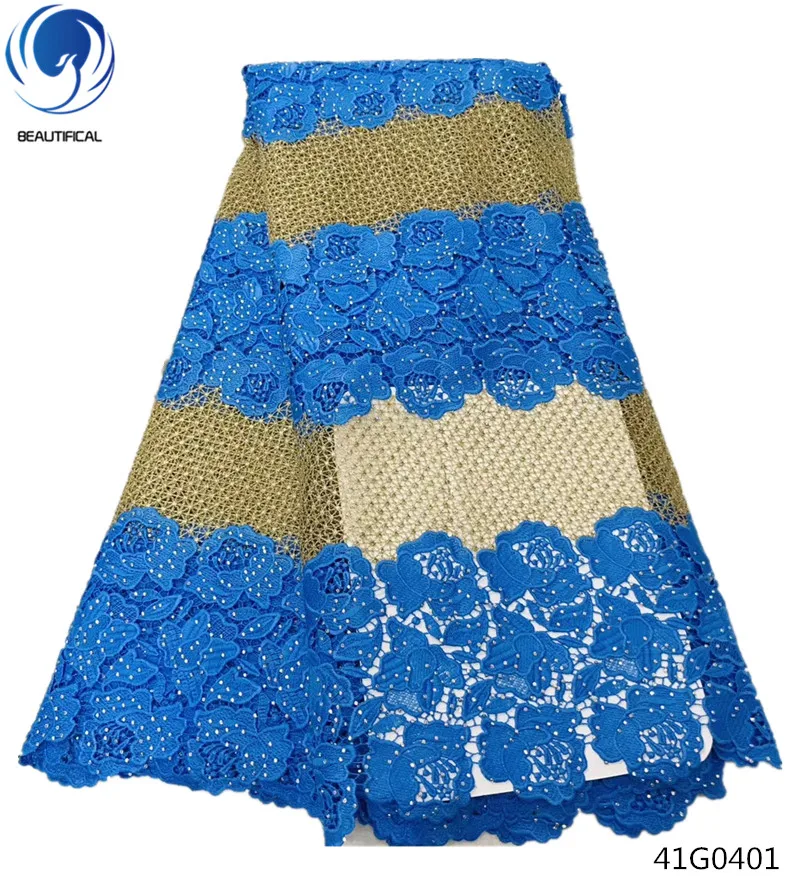 Beautifical Blue guipure lace fabric african lace fabrics cord lace fabric 2018 for wedding dress with rhinestones design 41G04
Beautifical Blue guipure lace fabric african lace fabrics cord lace fabric 2018 for wedding dress with rhinestones design 41G04