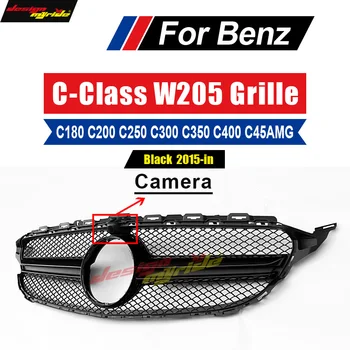 C63 Style Panamericana Grille Grill Grills Gloss Black W/Camera For Mercedw C-Class W205 C205 Sports Replacement Not Fit C63 15-
C63 Style Panamericana Grille Grill Grills Gloss Black W/Camera For Mercedw C-Class W205 C205 Sports Replacement Not Fit C63 15-