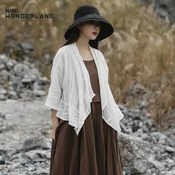 NINI WONDERLAND Women Thin Cardigan 2020 Spring Solid Casual Tops Summer Batwing Sleeve Irregular Short Coat Female Cotton Top
NINI WONDERLAND Women Thin Cardigan 2020 Spring Solid Casual Tops Summer Batwing Sleeve Irregular Short Coat Female Cotton Top